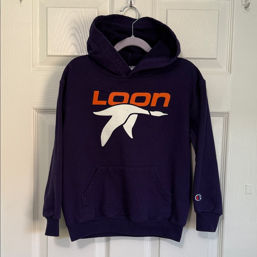 Champion “Loon” Ski Resort Kids' Dark Purple Hoodie